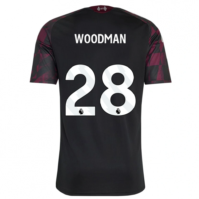 Danxen Damen Freddie Woodman #28 Schwarz Weiß Violett Ausweichtrikot Trikot 2026/27 T-Shirt
