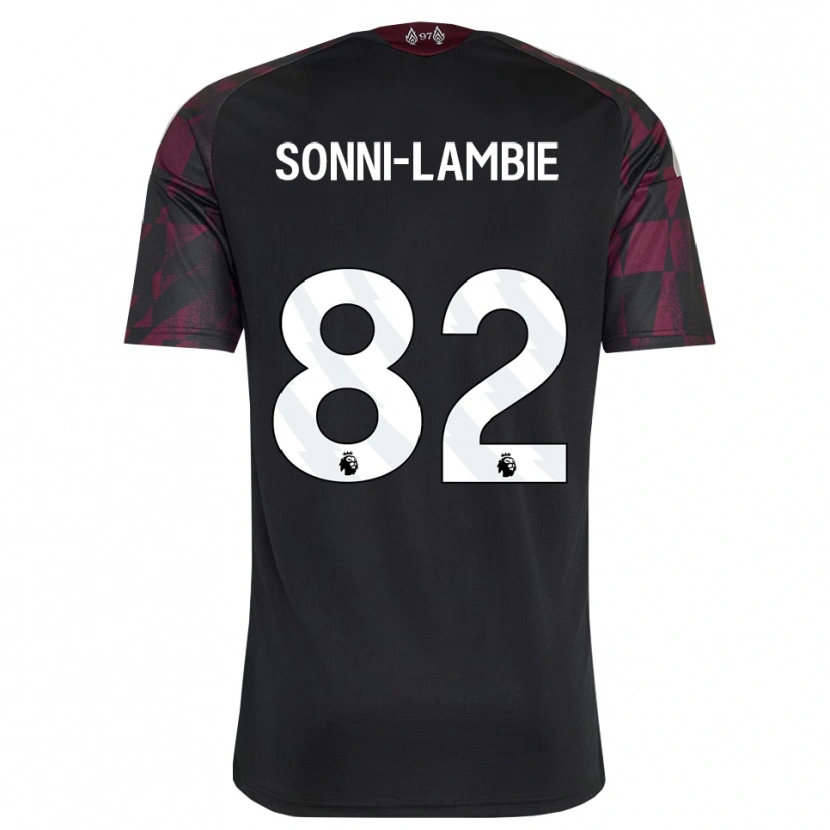 Danxen Damen Joshua Sonni-Lambie #82 Schwarz Weiß Violett Ausweichtrikot Trikot 2026/27 T-Shirt