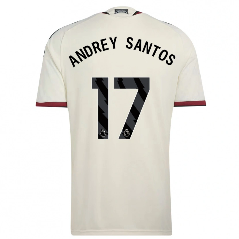 Danxen Damen Andrey Santos #17 Beige Schwarz Rot Ausweichtrikot Trikot 2026/27 T-Shirt