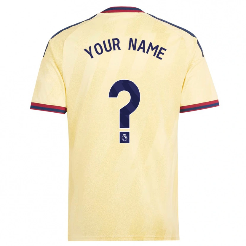 Danxen Damen Ihren Namen #0 Hell Gelb Mitternachtsblau Ausweichtrikot Trikot 2026/27 T-Shirt
