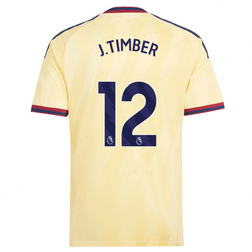 Danxen Damen Jurriën Timber #12 Hell Gelb Mitternachtsblau Ausweichtrikot Trikot 2026/27 T-Shirt