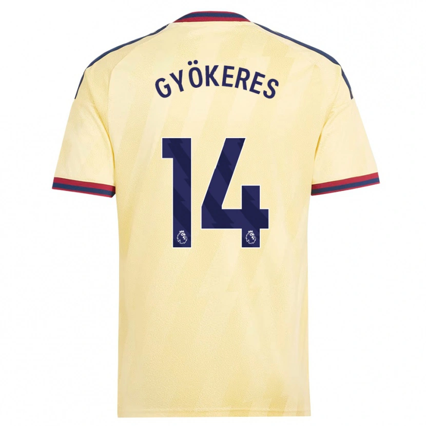 Danxen Damen Viktor Gyökeres #14 Hell Gelb Mitternachtsblau Ausweichtrikot Trikot 2026/27 T-Shirt