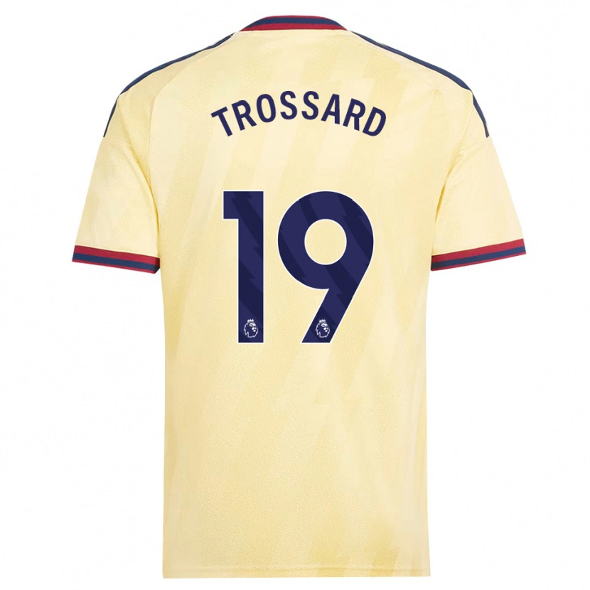 Danxen Damen Leandro Trossard #19 Hell Gelb Mitternachtsblau Ausweichtrikot Trikot 2026/27 T-Shirt