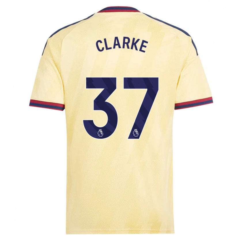 Danxen Damen Brayden Clarke #37 Hell Gelb Mitternachtsblau Ausweichtrikot Trikot 2026/27 T-Shirt