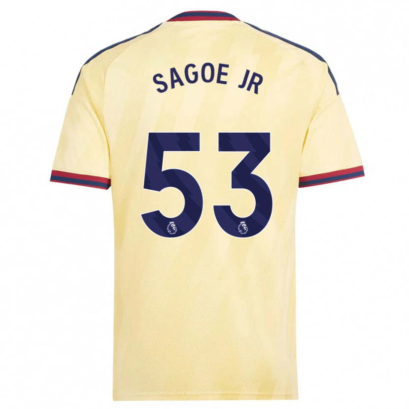 Danxen Damen Charles Sagoe Jr #53 Hell Gelb Mitternachtsblau Ausweichtrikot Trikot 2026/27 T-Shirt