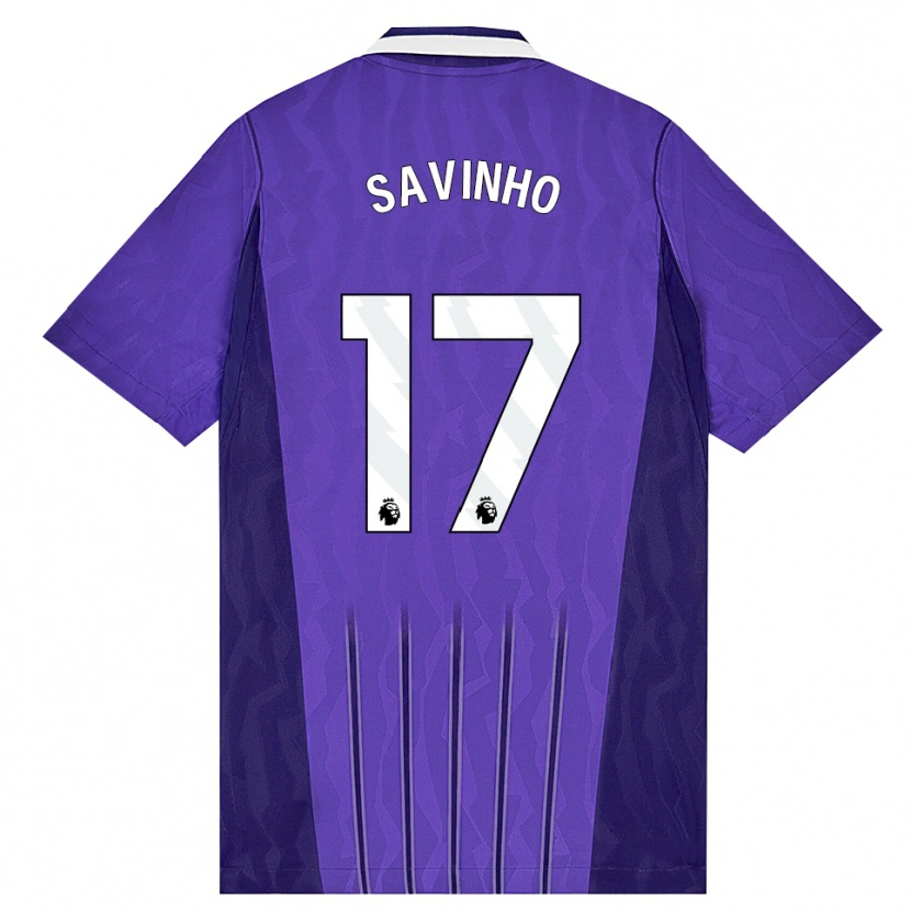 Danxen Damen Sávio Moreira De Oliveira #17 Violett Weiß Ausweichtrikot Trikot 2026/27 T-Shirt