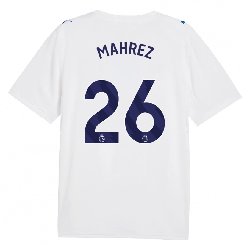 Danxen Damen Riyad Mahrez #26 Marineweiß Ausweichtrikot Trikot 2026/27 T-Shirt