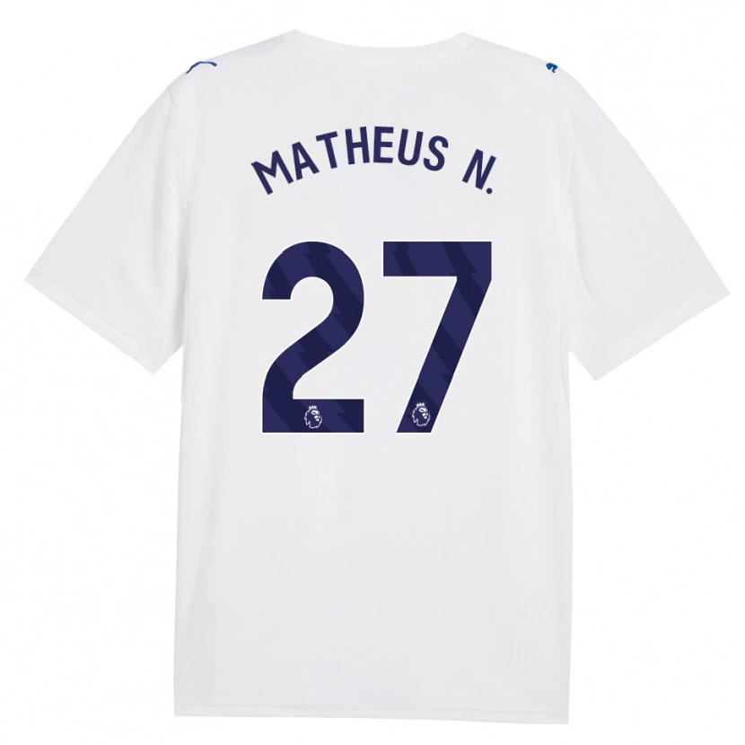 Danxen Damen Matheus Nunes #27 Marineweiß Ausweichtrikot Trikot 2026/27 T-Shirt