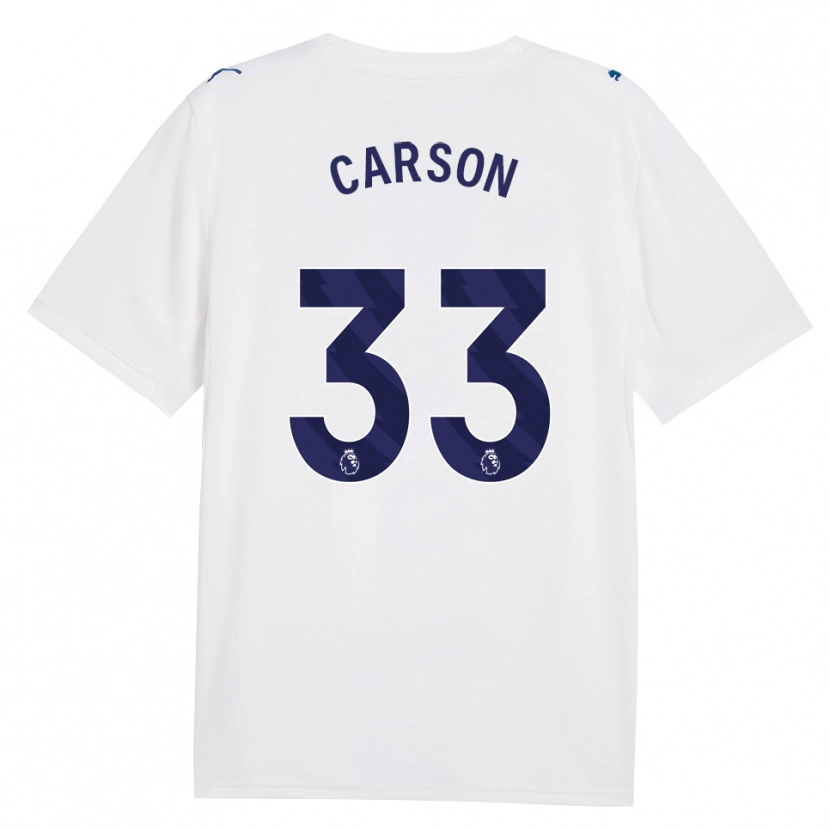 Danxen Damen Scott Carson #33 Marineweiß Ausweichtrikot Trikot 2026/27 T-Shirt