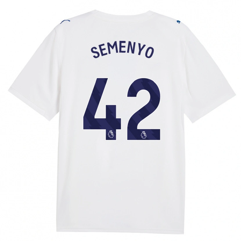 Danxen Damen Antoine Semenyo #42 Marineweiß Ausweichtrikot Trikot 2026/27 T-Shirt