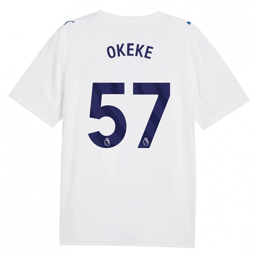 Danxen Damen Michael Okeke #57 Marineweiß Ausweichtrikot Trikot 2026/27 T-Shirt