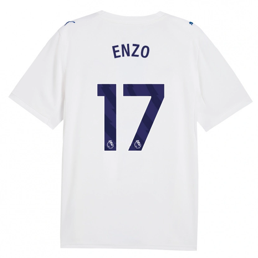 Danxen Damen Enzo Fernández #17 Marineweiß Ausweichtrikot Trikot 2026/27 T-Shirt