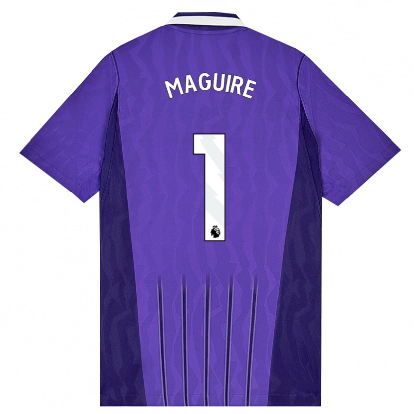 Danxen Damen Aaron Maguire #1 Violett Weiß Ausweichtrikot Trikot 2026/27 T-Shirt