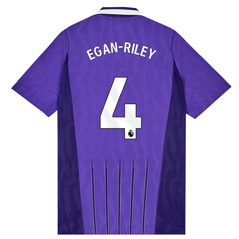 Danxen Damen Roman Egan-Riley #4 Violett Weiß Ausweichtrikot Trikot 2026/27 T-Shirt