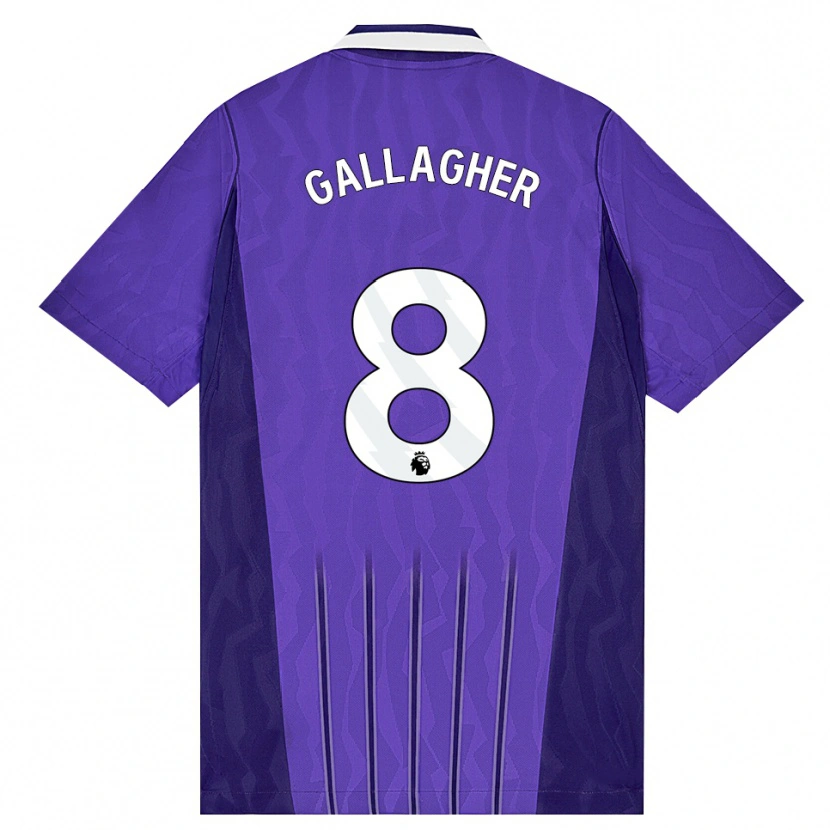 Danxen Damen Conor Gallagher #8 Violett Weiß Ausweichtrikot Trikot 2026/27 T-Shirt