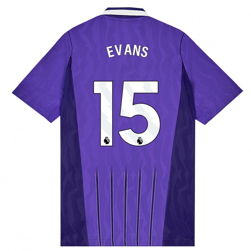 Danxen Damen Ted Evans #15 Violett Weiß Ausweichtrikot Trikot 2026/27 T-Shirt