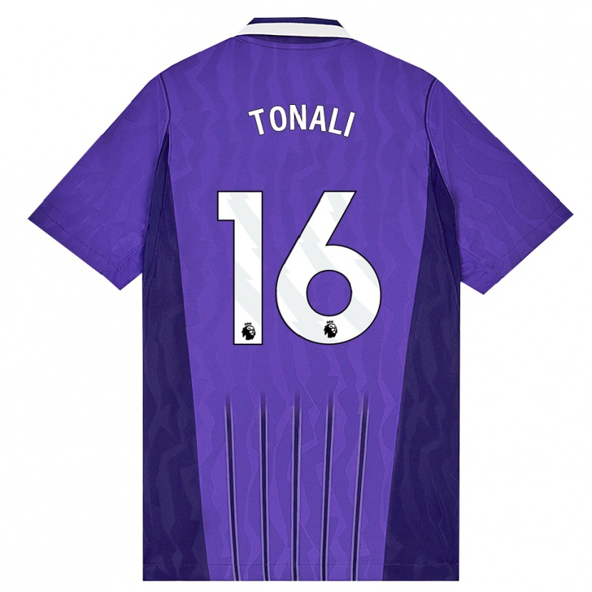 Danxen Damen Sandro Tonali #16 Violett Weiß Ausweichtrikot Trikot 2026/27 T-Shirt