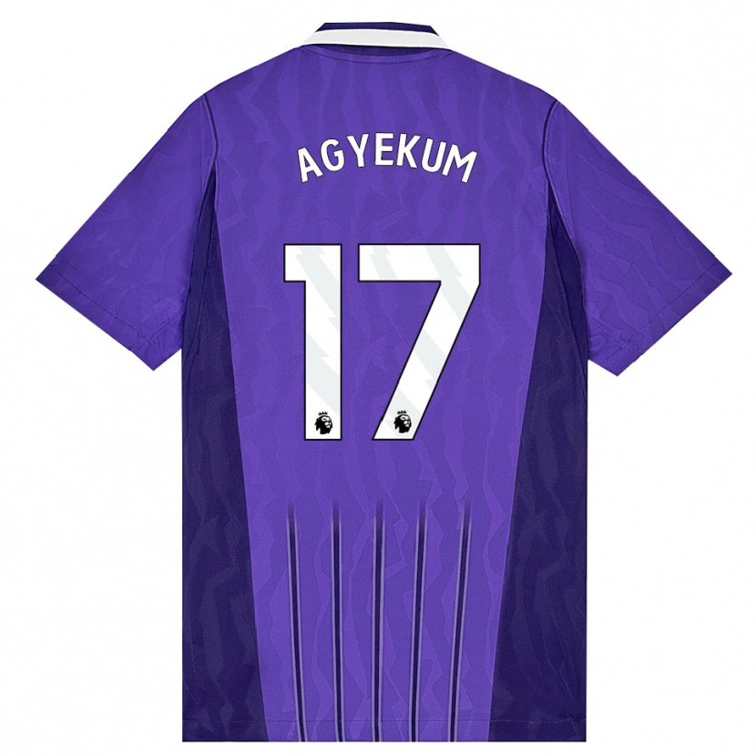 Danxen Damen Ezra Agyekum #17 Violett Weiß Ausweichtrikot Trikot 2026/27 T-Shirt