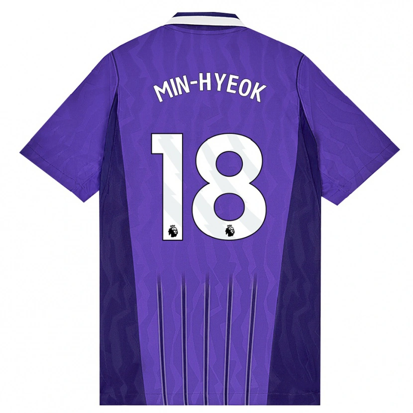 Danxen Damen Min-Hyeok Yang #18 Violett Weiß Ausweichtrikot Trikot 2026/27 T-Shirt