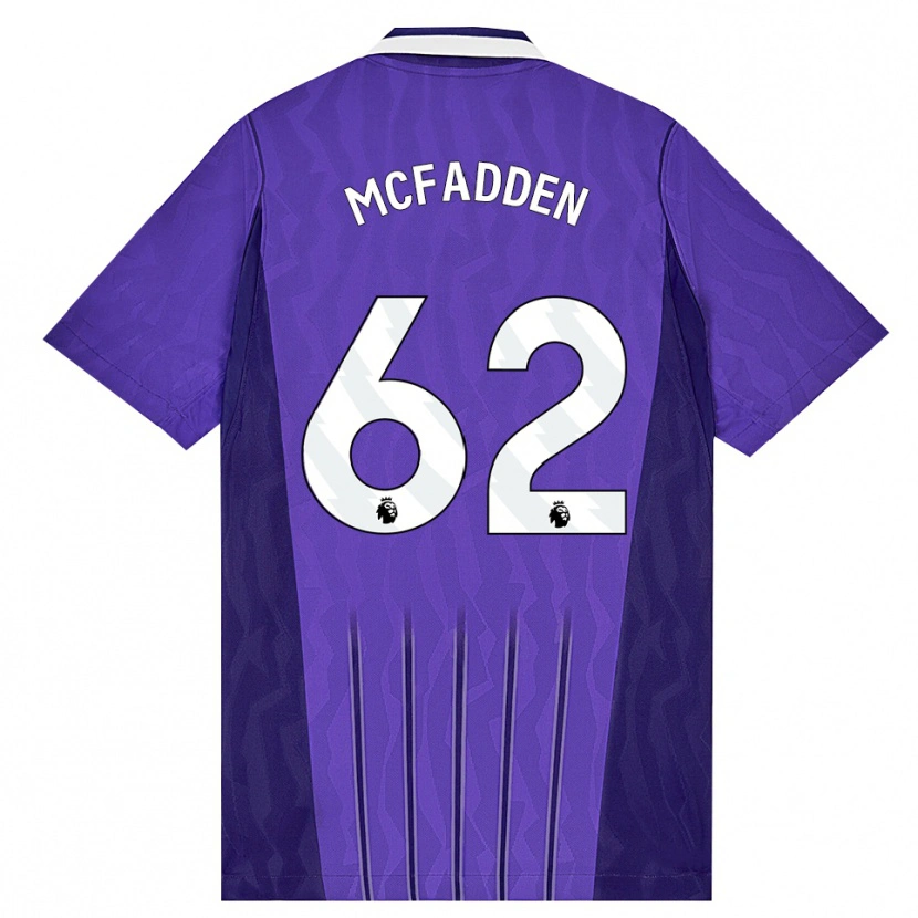 Danxen Damen Max Mcfadden #62 Violett Weiß Ausweichtrikot Trikot 2026/27 T-Shirt