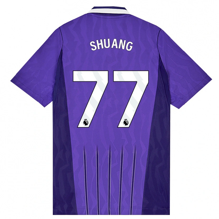 Danxen Damen Wang Shuang #77 Violett Weiß Ausweichtrikot Trikot 2026/27 T-Shirt