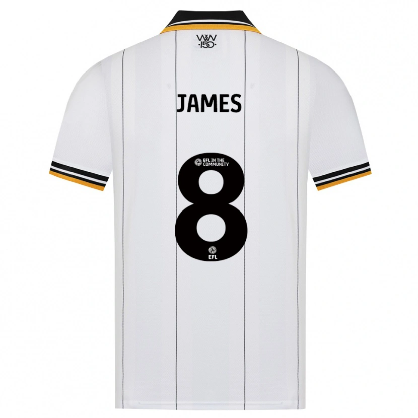 Danxen Damen Jordan James #8 Orange Weiß Schwarz Auswärtstrikot Trikot 2026/27 T-Shirt