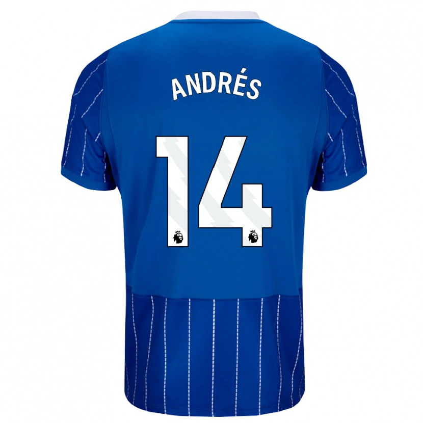 Danxen Damen Chema Andrés #14 Mittelblau Weiß Heimtrikot Trikot 2026/27 T-Shirt