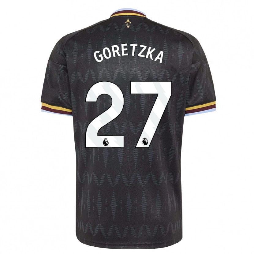 Danxen Damen Leon Goretzka #27 Kornblumenblau Schwarz Gelb Auswärtstrikot Trikot 2026/27 T-Shirt