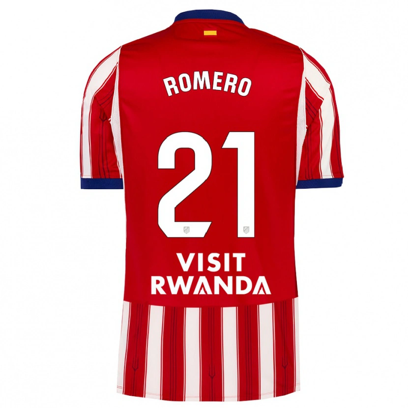 Danxen Kinder Cristian Romero #21 Königsblau Rot Weiß Heimtrikot Trikot 2026/27 T-Shirt