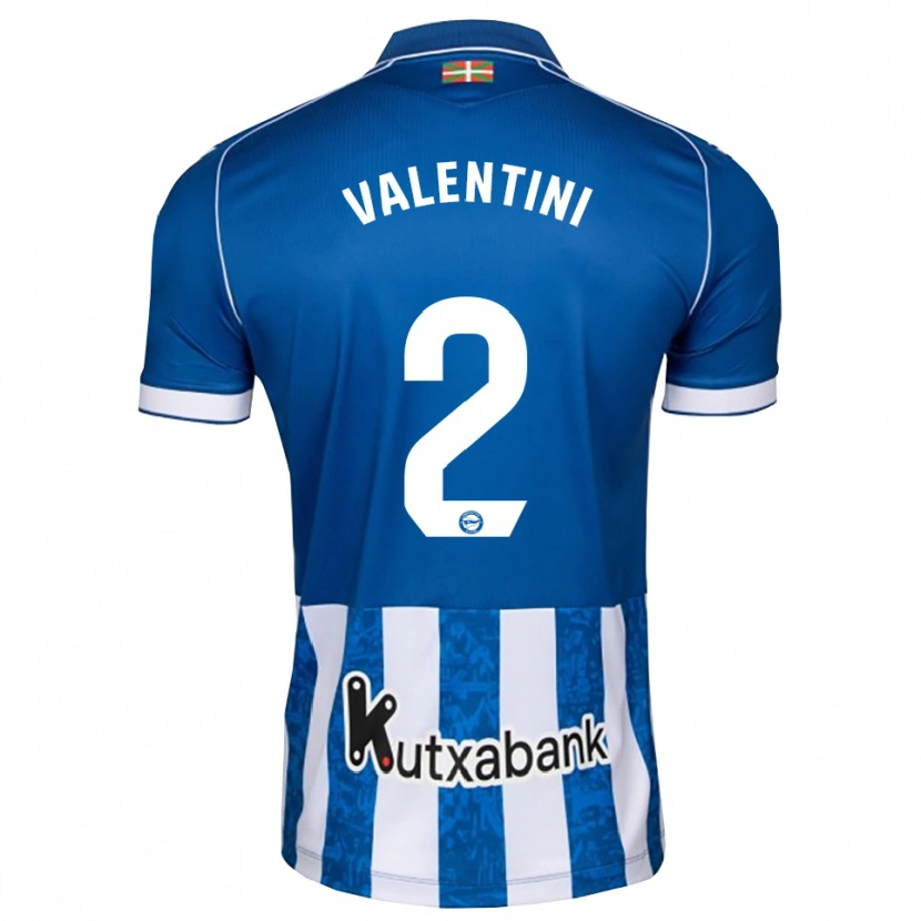 Danxen Kinder Nicolás Valentini #2 Blau Weiß Schwarz Heimtrikot Trikot 2026/27 T-Shirt