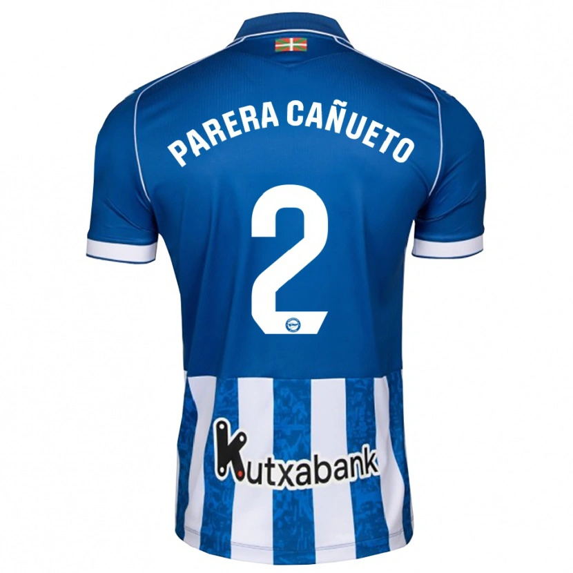 Danxen Kinder Laia Parera Cañueto #2 Blau Weiß Schwarz Heimtrikot Trikot 2026/27 T-Shirt