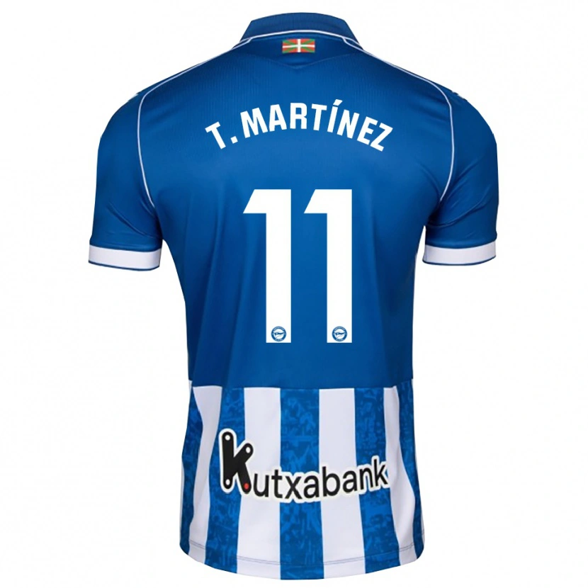 Danxen Kinder Toni Martínez #11 Blau Weiß Schwarz Heimtrikot Trikot 2026/27 T-Shirt