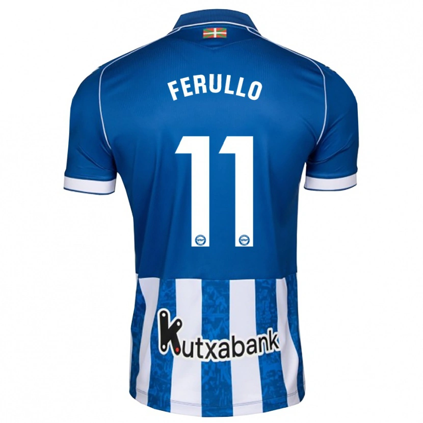 Danxen Kinder Flavio Ferullo #11 Blau Weiß Schwarz Heimtrikot Trikot 2026/27 T-Shirt