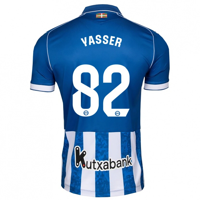 Danxen Kinder Omar Yasser #82 Blau Weiß Schwarz Heimtrikot Trikot 2026/27 T-Shirt