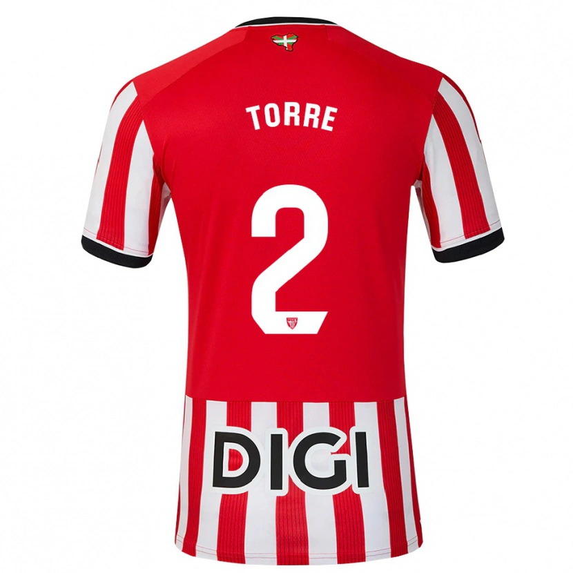 Danxen Kinder Maddi Torre #2 Rot Schwarz Weiß Heimtrikot Trikot 2026/27 T-Shirt