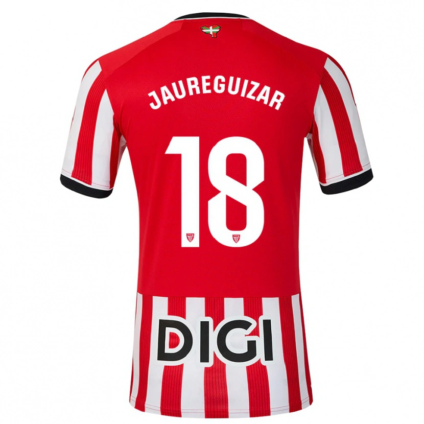 Danxen Kinder Mikel Jauregizar #18 Rot Schwarz Weiß Heimtrikot Trikot 2026/27 T-Shirt