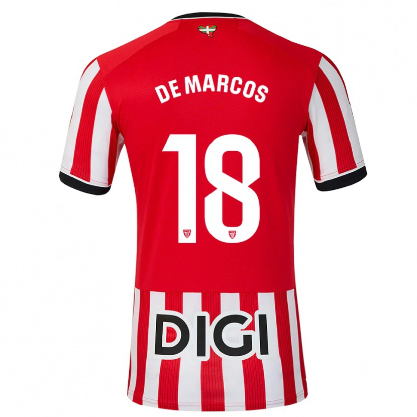 Danxen Kinder Oscar De Marcos #18 Rot Schwarz Weiß Heimtrikot Trikot 2026/27 T-Shirt