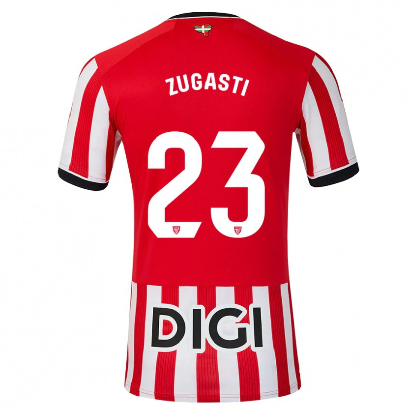 Danxen Kinder Patricia Zugasti Oses #23 Rot Schwarz Weiß Heimtrikot Trikot 2026/27 T-Shirt