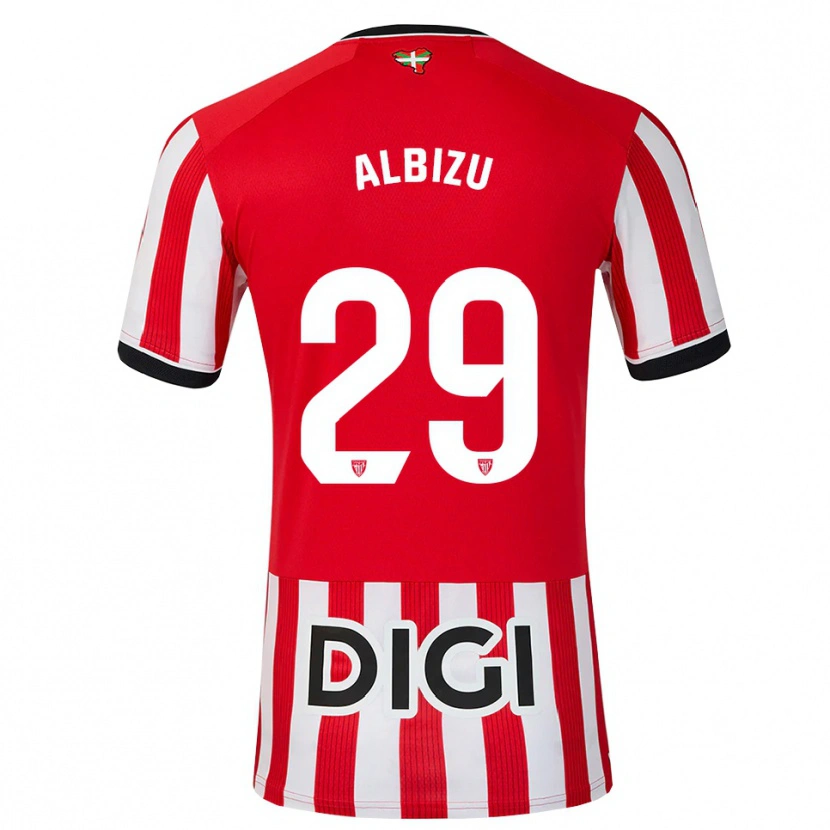 Danxen Kinder Alain Albizu #29 Rot Schwarz Weiß Heimtrikot Trikot 2026/27 T-Shirt