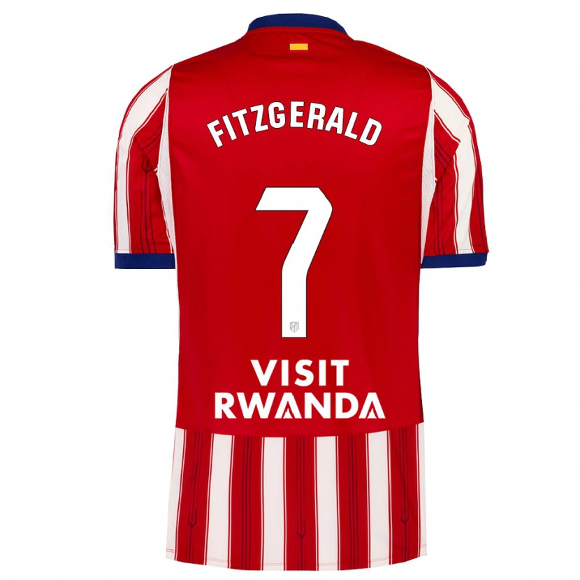 Danxen Kinder Daniel Fitzgerald #7 Königsblau Rot Weiß Heimtrikot Trikot 2026/27 T-Shirt