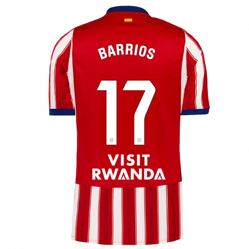 Danxen Kinder Jesus Barrios #17 Königsblau Rot Weiß Heimtrikot Trikot 2026/27 T-Shirt