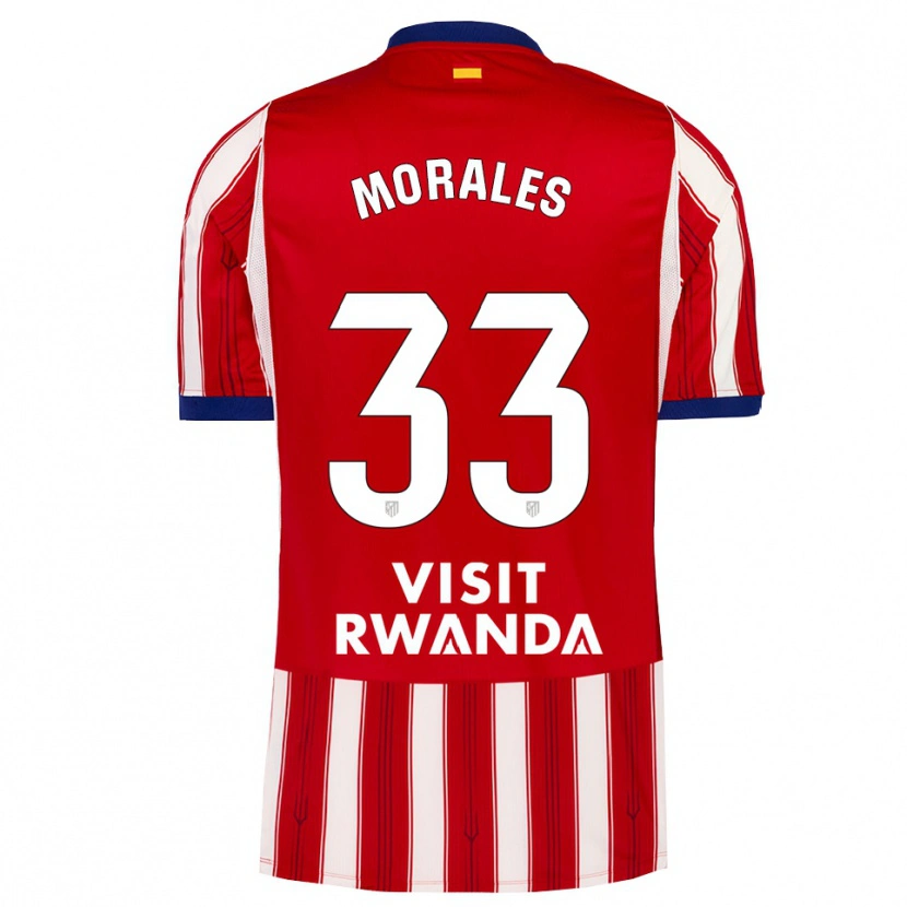 Danxen Kinder Luismi Morales #33 Königsblau Rot Weiß Heimtrikot Trikot 2026/27 T-Shirt