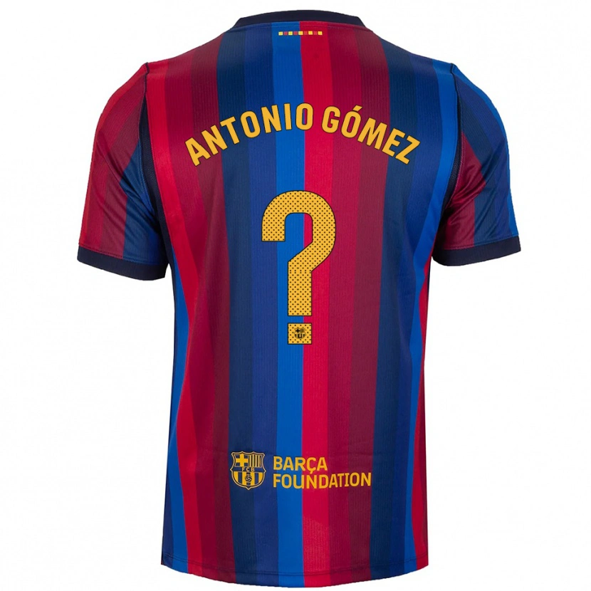 Danxen Kinder Antonio Gómez #0 Königsblau Rot Gelb Heimtrikot Trikot 2026/27 T-Shirt