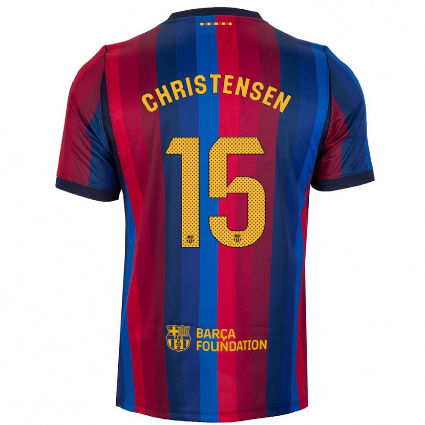 Danxen Kinder Andreas Christensen #15 Königsblau Rot Gelb Heimtrikot Trikot 2026/27 T-Shirt