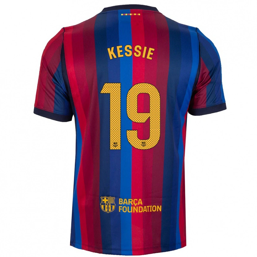 Danxen Kinder Franck Kessie #19 Königsblau Rot Gelb Heimtrikot Trikot 2026/27 T-Shirt