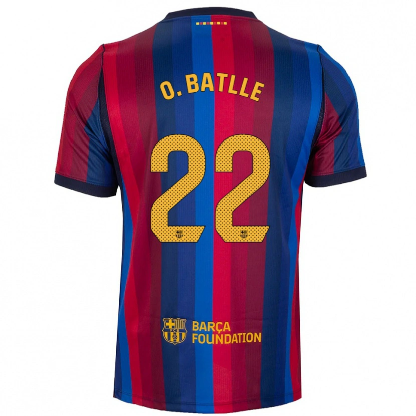 Danxen Kinder Ona Batlle #22 Königsblau Rot Gelb Heimtrikot Trikot 2026/27 T-Shirt
