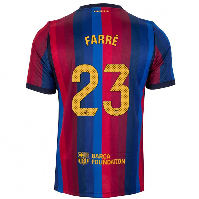 Danxen Kinder Landry Farré #23 Königsblau Rot Gelb Heimtrikot Trikot 2026/27 T-Shirt