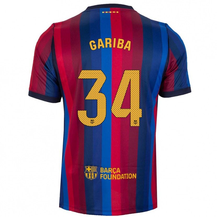Danxen Kinder Hafiz Gariba #34 Königsblau Rot Gelb Heimtrikot Trikot 2026/27 T-Shirt