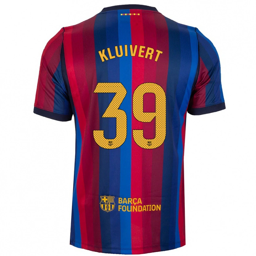 Danxen Kinder Shane Kluivert #39 Königsblau Rot Gelb Heimtrikot Trikot 2026/27 T-Shirt
