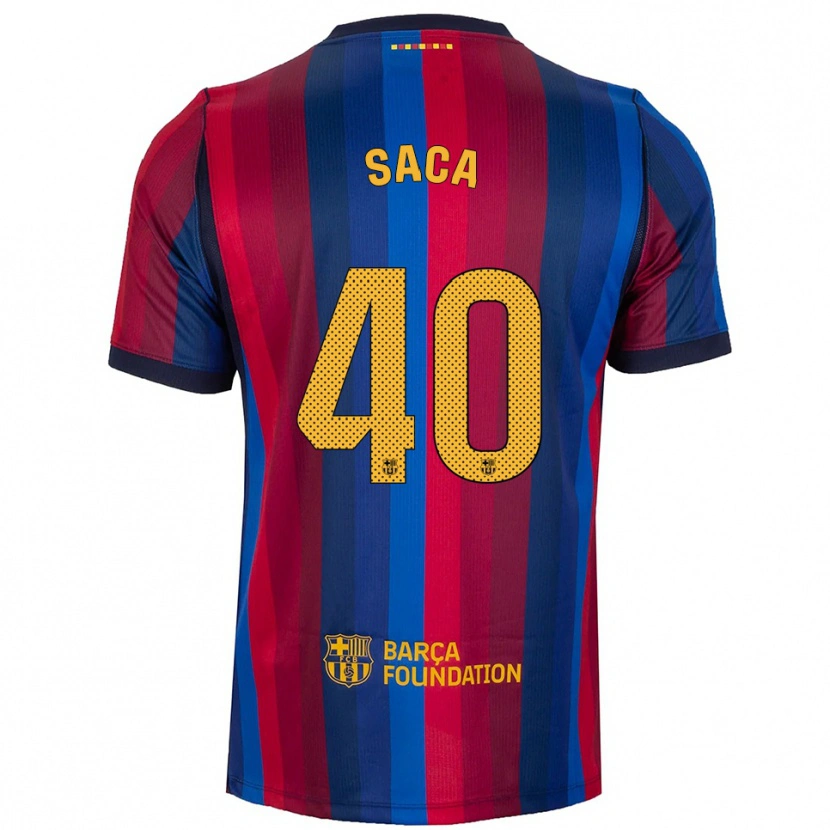 Danxen Kinder Leo Saca #40 Königsblau Rot Gelb Heimtrikot Trikot 2026/27 T-Shirt
